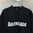 Camiseta Balenciaga Cracked Logo Distressed