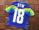 Camiseta Corteiz Futebol Brasil Azul