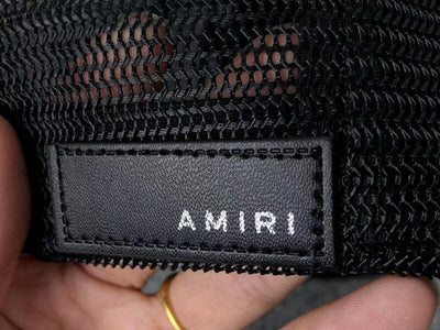 Boné Amiri Trucker AM Paint Drip Logo Preto