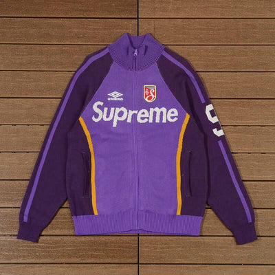 Conjunto Supreme x Umbro Zip Up Purple