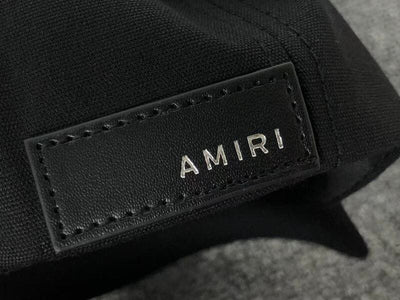 Boné Amiri MA Quad Canvas Preto