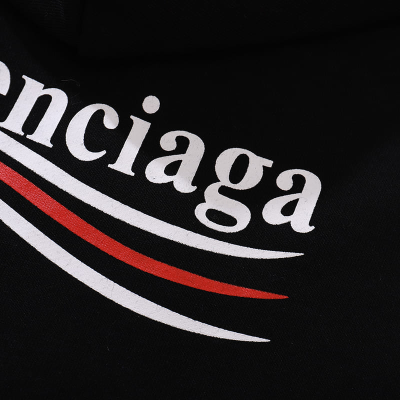 Moletom Balenciaga Political Campaign Fit Black