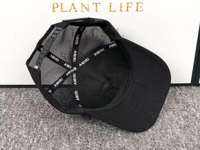 Boné Amiri Trucker AM Paint Drip Logo Preto