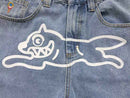 Calça Icecream Check Lined Denim jeans