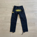 Calça Corteiz Cargo Preta e Amarelo