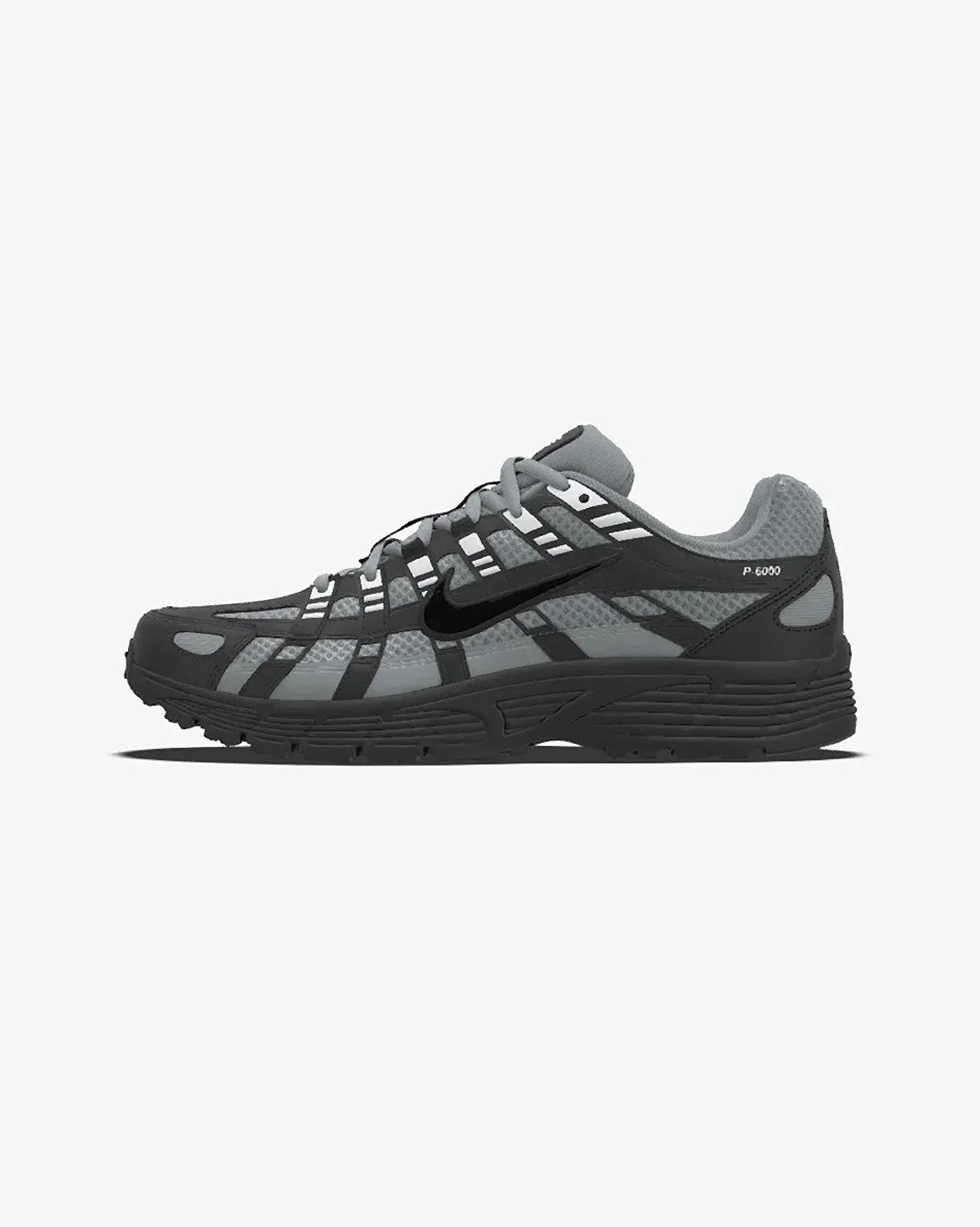 P-6000 Unisex - Cinza com–Preto Black