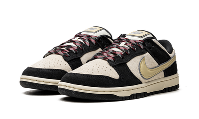 Nike Dunk Low LX Black Suede Team Gold